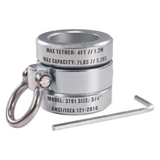Ergodyne Squids 3791 Sleever Bar Lock Collar with Tethering .75 in, Silver  picture