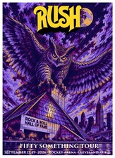 RUSH FIFTY SOMETHING TOUR 2026 Ohio POSTER Limited Signed & # To 100 picture
