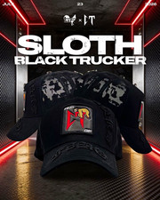 Gallo Fino X Corridos Tumbados Sloth Black Trucker picture