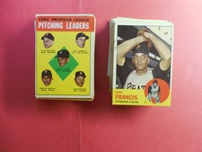 1963 TOPPS BASEBALL CARD LOT OF 99 CARDS-VERY GOOD-EX picture