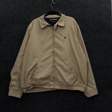 Polo Ralph Lauren Harrington Jacket Mens XXL Tan Beige Vintage Windbreaker Zip picture