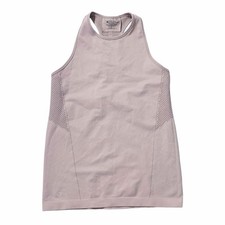 Athleta Caliber Tank Soft Lilac Women Racerback Mesh Perforated Small Top picture