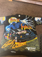 Motorsports International Rusty Wallace #2 Penske Racing Black Magic Shirt L picture