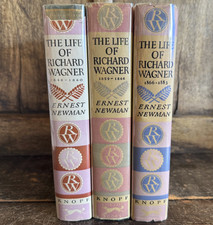 The Life of Richard Wagner 3 vol by Ernest Newman Knopf 1st edition 1946 picture