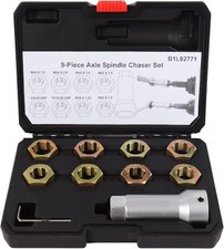10-Piece Axle Spindle Thread Chaser Set, Thread Rethreading Restorer Tool Metric picture