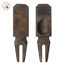 BETTINARDI Holiday Metal Accessories Divot Tool Steel Patina 2-Prong Golf New picture