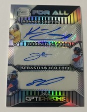 2025 Leaf OptiChrome KONNOR GRIFFIN LEODALIS DE VRIES WALCOTT Triple AUTO 10/10 picture