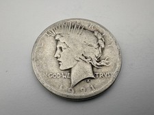 1921 Peace Silver Dollar - HIGH RELIEF KEY DATE -C94 picture