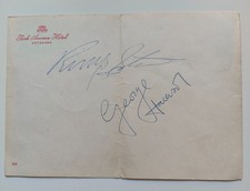 THE BEATLES – RINGO STARR & GEORGE HARRISON AUTOGRAPHS – 1963 picture