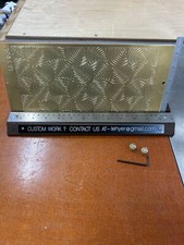 VERY LARGE DECORATIVE SWIRLS BRASS MASTER PLATE FOR NEW HERMES ENGRAVER TRAY picture