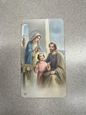 Vintage Catholic Holy Card - Holy Family - Jesus Mary and Joseph picture