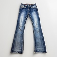 Rock Revival Rui Mid-rise Bootcut Size 25 Women's jeans Blue wash picture