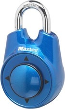 Master Lock Speed Dial Resettable Combination 1500iD Directional Movement Blue picture
