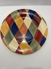 Artimino Ciao Harlequin 11.5” Dinner Plate Hand Painted Italy Discontinued picture