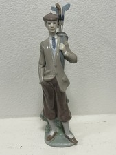 Lladro 5301 Waiting To Tee Off Golfer Figurine Retired No Box picture