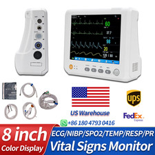 8-inch Portable Patient Monitor Multi-parameter Vital signs monitor US Warehouse picture