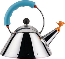 Alessi Kettle 9093/1 LAZ Kettle with Magnetic Base Made of 18/10 Stainless Steel picture