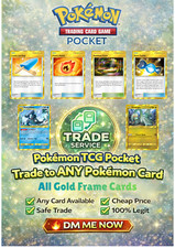 ⚡FAST TRADE⚡ Pokémon TCG Pocket | Trade to ANY Gold Frame Card picture