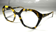 Chelsea Morgan CM 202219 TOK TO Eyeglasses Frame Yellow Black, Size: 52-18-138 picture
