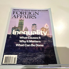 Foreign Affairs Magazine Jan/Feb 2016 - Inequality Issue Illustrated Micah Zenko picture