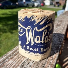 NOS Vintage WW2 Scott Waldorf Toilet Paper Advertising Roll  Uncle Sam picture