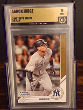  2017 Topps Salute #S-132 arron judge Yankees rookie GSG 9 picture