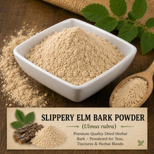 Slippery Elm Bark Powder (Ulmus rubra) Premium Dried Herbal Powder for Tea & Ble picture