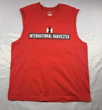 International Harvester American Made Since 1902 Red Sleeveless Tshirt LG Photos picture