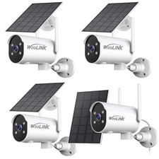 4PCS Solar Camera 2K HD WiFi Solar Power Security Camera System with Solar Panel picture