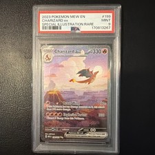 2023 POKEMON MEW EN-151 SPECIAL ILLUSTRATION RARE #199 CHARIZARD EX PSA 9 picture
