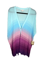 NEW Coldwater Creek Poncho Womens XL 1X Summer Lightweight Rayon Color Fusion picture