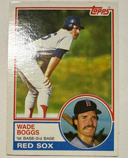 Topps 1983 Wade Boggs Rookie RC #498 Boston Red Sox Baseball Card picture