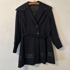 Antique 1910s Edwardian Jacket Womens Blue Wool picture