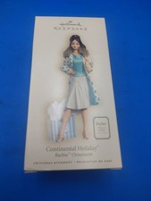 Hallmark Barbie Continental Holiday Fashion Model Ornament 2007 QXI2037Silkstone picture