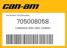 Can-Am Genuine Carenage Serv Serv. Fairing - 705008058 picture