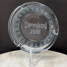 Vintage Disneyland 1970’s Hotel Clear Glass Ashtray 4