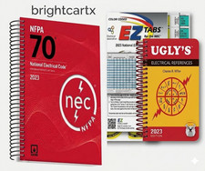 NFPA 70 2023 NEC Code Book + Ugly's Electrical Ref Spiral +EZ TAB USA STOCK USPS picture