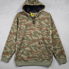 Carhartt Camo Hoodie Mens Large Green Outdoor Sweatshirt Hunting Loose Fit NWT B picture
