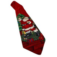 Holiday Traditions by Hallmark Mens Red Silk 56