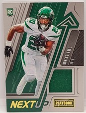 2022 Panini Playbook Breece Hall Next Up Rookie Relic RC NU-14 Jets picture