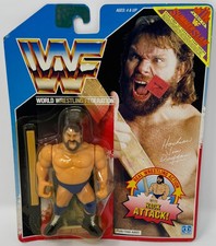 World Wrestling Federation (WWF) Hacksaw Jim Duggan 1990 Hasbro action figure picture