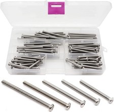 100Pcs Pan Phillips Head M4 Machine Screws 304 Stainless Steel Assortment picture