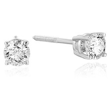 1/3 cttw Diamond Stud Earrings 14K White Gold picture
