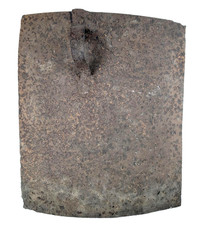 Antique Early Wrought Iron Hearth Bread Oven Door Sheet Iron Brutalist Primitive picture