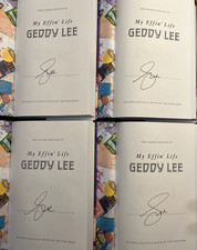 Geddy Lee RUSH Autographed Signed 1st Ed My Effin' Life Hardcover Book 23575 picture