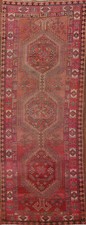 Vintage Ardebil  Tribal Traditional 10 ft Runner Rug 4x10 Wool Hand-knotted Rug picture