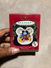 1997 Hallmark Keepsake Mickey’s Snow Angel Disney Ornament QXD4035 NOS picture