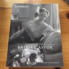 Sotheby’s 2012 Property From The Estate Of Brooke Astor W/ Bidding Form Fine Art picture