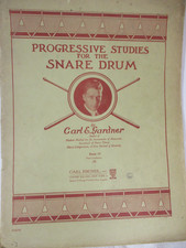 Vintage Gardner 1928 Snare Drum Book IV Post-Graduate Harr Harris 1949 picture