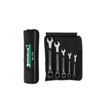 Stahlwille 96411705 17/5 Combination Ratcheting Spanner Set w/ Roll-Up Wallet picture